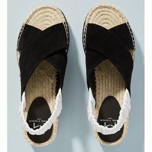 Marc Fisher LTD Pella Platform Espadrille Sandals Size 7.5 M
